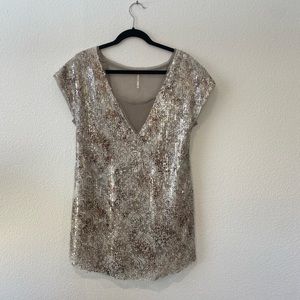 Free People sequin mini dress
